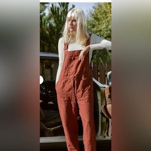 Not Perfect Linen Overalls